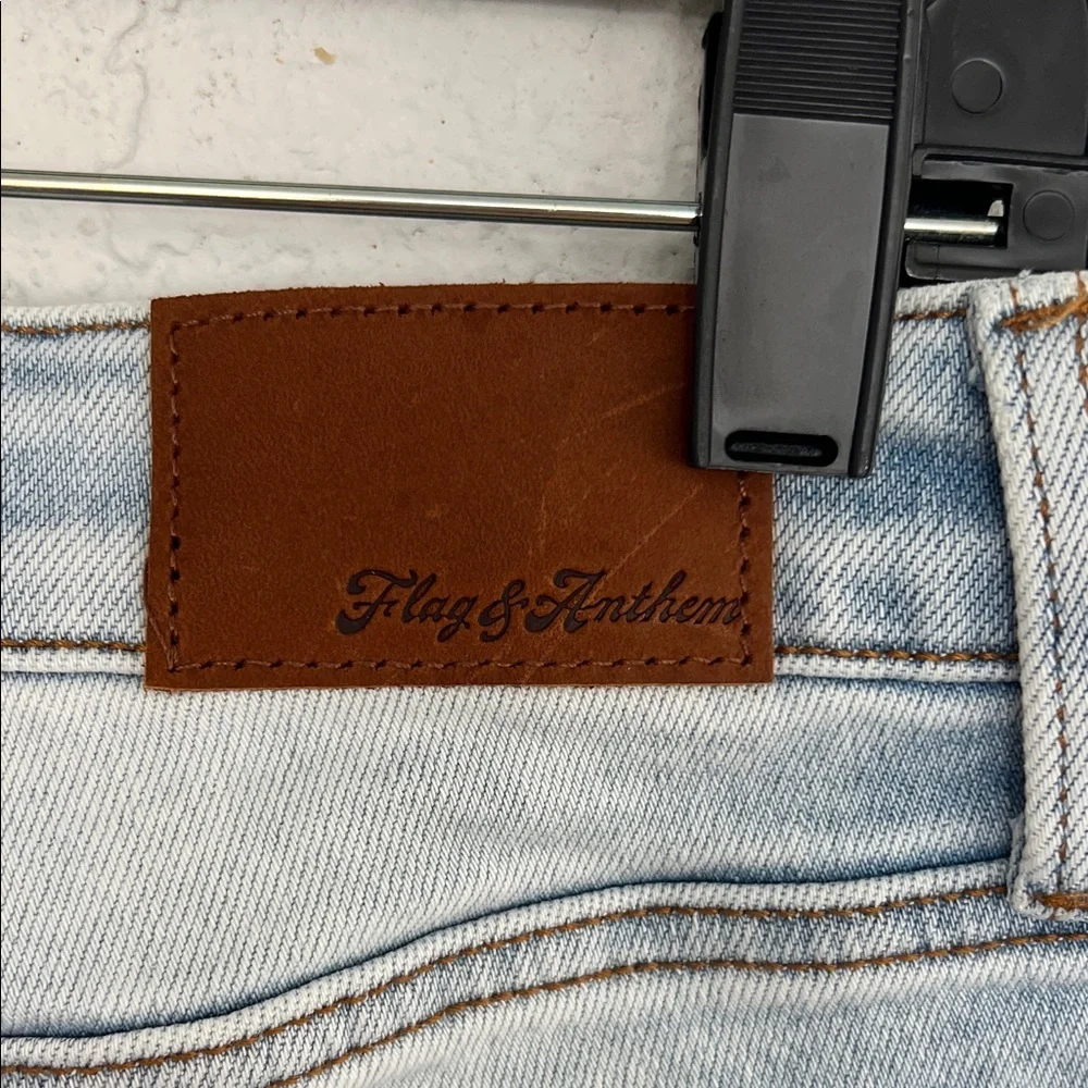 Flag & Anthem Blue Straight Leg Jeans Classic Style - Picture 7 of 12